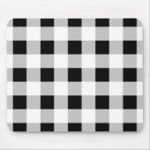Tapis De Souris ruc farmhouse chic black and white plaid (Devant)