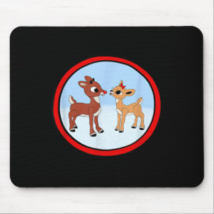 Tapis De Souris Rudolph Et Clarice Noël Enfants Filles Tee Renne
