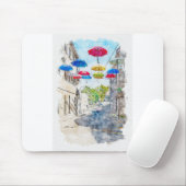 Tapis De Souris Rue avec umeur multicolore (Avec souris)