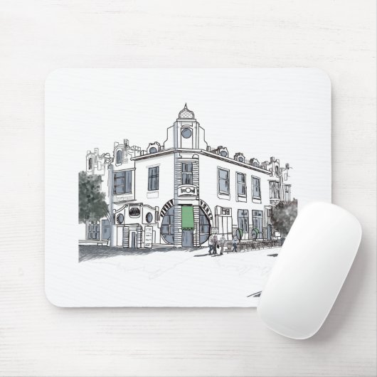 Tapis De Souris rue de la vieille ville (Avec souris)