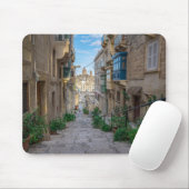 Tapis De Souris Rue de pierre étroite à Malte (Avec souris)