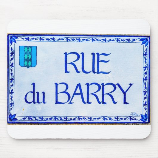Tapis De Souris Rue du Barry (Devant)