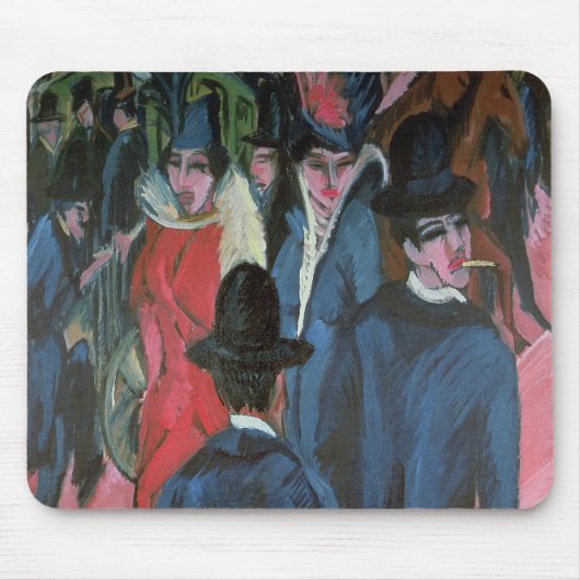 Tapis De Souris Rue Scene, 1913 de Berlin (Devant)