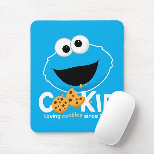 Tapis De Souris Rue Sésame | Cookie Monster Lookies (Avec souris)