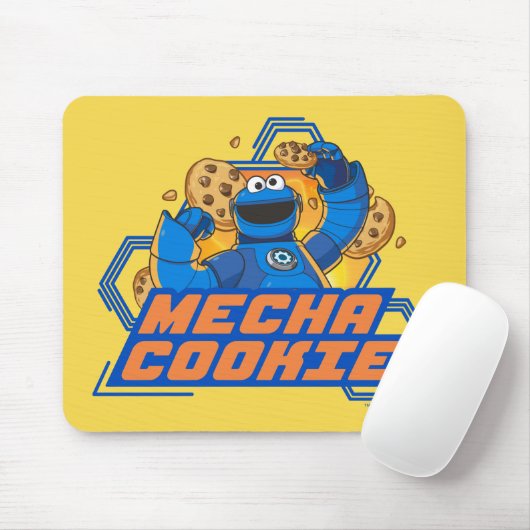 Tapis De Souris Rue Sésame | Cookie Monster Mecha Cookie! (Avec souris)