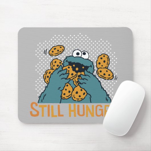 Tapis De Souris Rue Sésame | Cookie Monster - Toujours affamé (Avec souris)