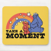 Tapis De Souris Rue Sésame | Elmo & Cookie Take a Moment (Devant)