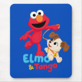 Tapis De Souris Rue Sésame | Elmo & Tango Running (Devant)