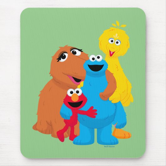 Tapis De Souris Rue Sésame | Groupe Hug (Devant)