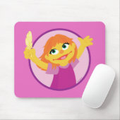 Tapis De Souris Rue Sésame | Julia Holding Feather (Avec souris)