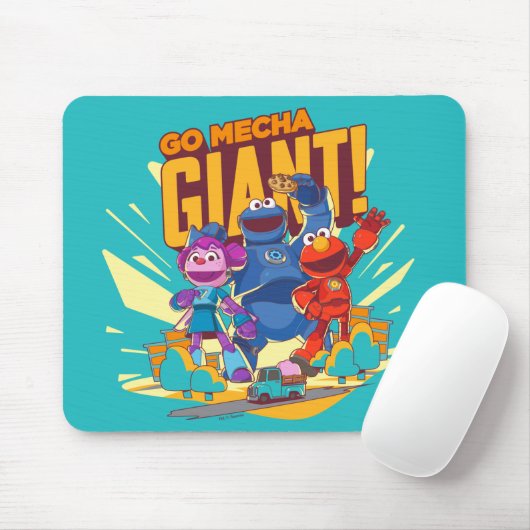 Tapis De Souris Rue Sésame | Méca Builders Go Mecha Giant! (Avec souris)