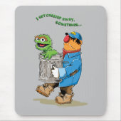 Tapis De Souris Rue Sésame | Oscar & Bruno l'éboueur (Devant)