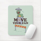 Tapis De Souris Rue Sésame | Oscar the Grouch Move Your Can (Avec souris)