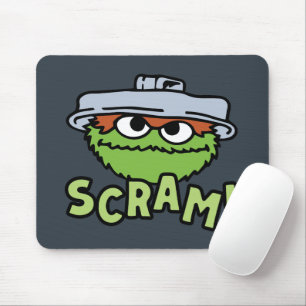 Tapis De Souris Rue Sésame   Oscar the Grouch Scram!