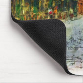 Tapis De Souris Rues de vieille aquarelle de Prague (Coin)