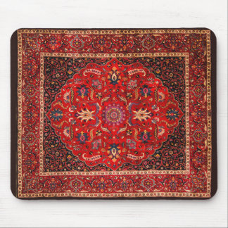 Tapis De Souris Rug perse rouge de Mashhad