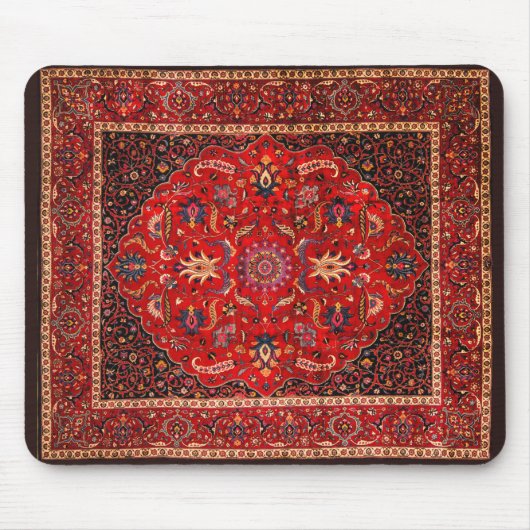Tapis De Souris Rug perse rouge de Mashhad (Devant)
