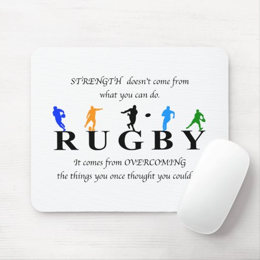 Tapis De Souris Rugby Inspirational (Avec souris)