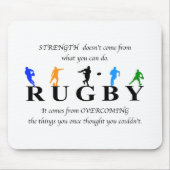 Tapis De Souris Rugby Inspirational (Devant)