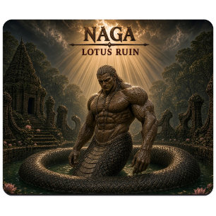 Tapis De Souris Ruine de lotus de Naga Dark Realism