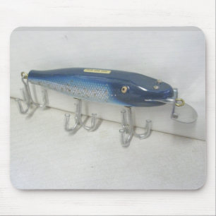 Tapis De Souris Ruisseau Chub Pikie Blue Flash Vintage Lure Mousep