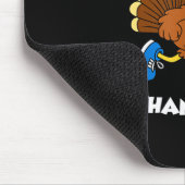 Tapis De Souris Run Like A Turkey On Thanksgiving Funny Trot  (Coin)