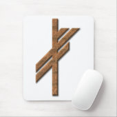 Tapis De Souris Rune viking - chance - rouille (Avec souris)