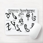 Tapis De Souris Runes (Avec souris)