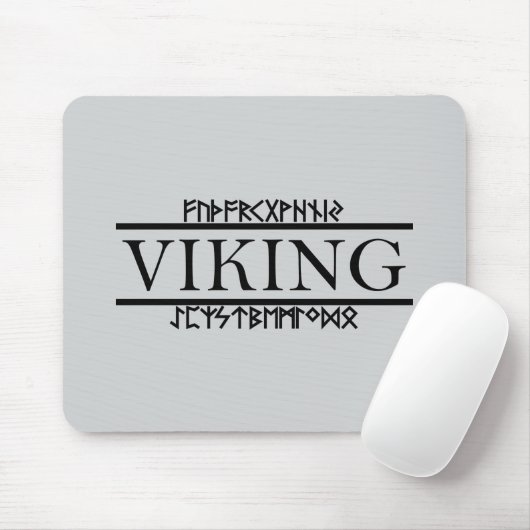 Tapis de Souris Runes Viking (Avec souris)