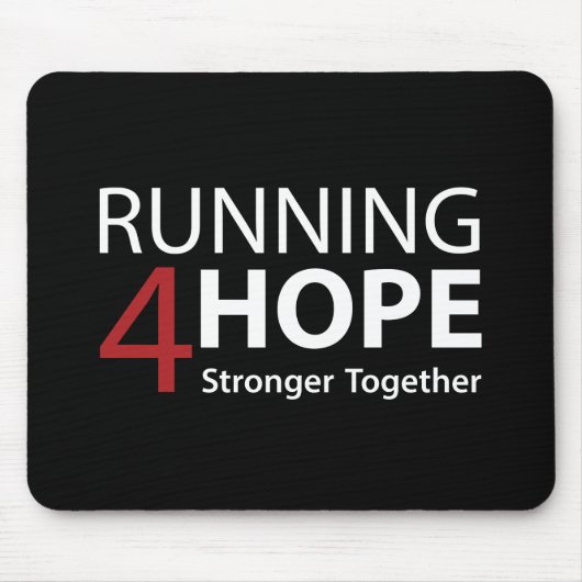 Tapis De Souris Running4Hope Black (Devant)
