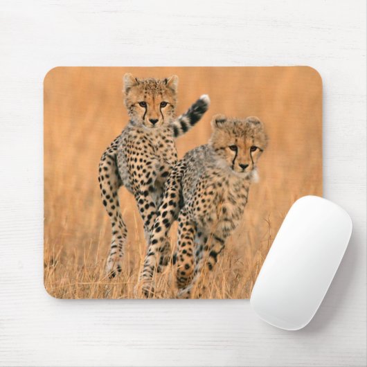 Tapis De Souris Running Young Cheetahs (Avec souris)