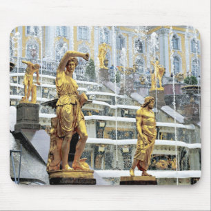 Tapis De Souris Russie, Saint-Pétersbourg, Peterhof, Samson et