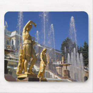 Tapis De Souris Russie, Saint-Pétersbourg, Statues dorées dans la