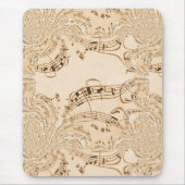 Tapis De Souris Rustic Antique Musical Notes (Devant)