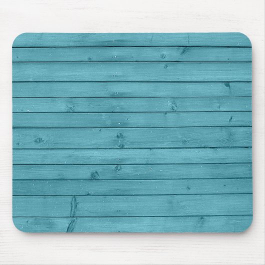 Tapis De Souris Rustique Aqua Bleu Bois Turquoise (Devant)