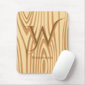 Tapis De Souris Rustique Faux Brown taché Bois personnalisé (Avec souris)