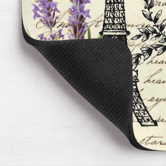 Tapis De Souris rustique français scripts de pays paris eiffel tow (Coin)