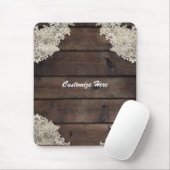 Tapis De Souris Rustique Grange Bois & dentelle Romantique Ferme C (Avec souris)