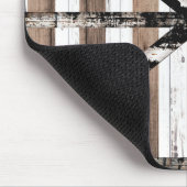 Tapis De Souris Rustique Multi Bois Blanc et Brown Porte de la gra (Coin)