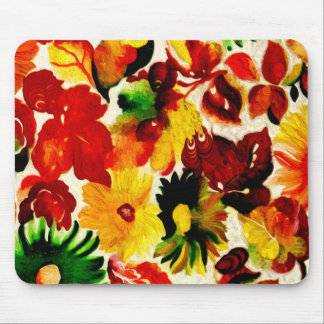 Tapis De Souris Rustique Nature Automne Feuilles Peinture