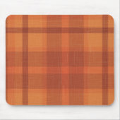 Tapis De Souris Rustique Orange Automne Plaid Tartan Enveloppement (Devant)