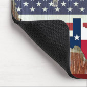 Tapis De Souris Rustique Texas Lone Star Texas Long Horn (Coin)