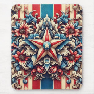 Tapis De Souris rustique/vintage USA/patriotique