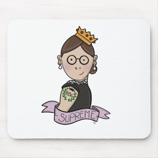 Tapis De Souris Ruth Bader Ginsburg, RBG notoire (Devant)