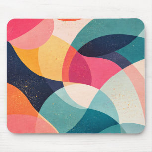 Tapis De Souris Rythme de couleur vagues abstraites