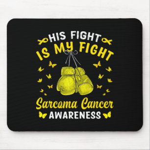 Tapis De Souris Sa Lutte Est Ma Lutte Contre Le Cancer Du Sarcome