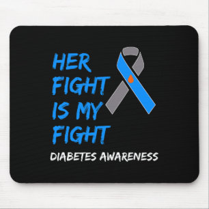 Tapis De Souris Sa Lutte Est Ma Lutte Contre Le Diabète Type 1 T1