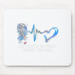 Tapis De Souris Sa Lutte Est Mon Type De Combat 1 Sensibilisation