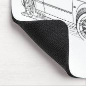 Tapis De Souris Saab 9-3 convertir 2008 (Coin)