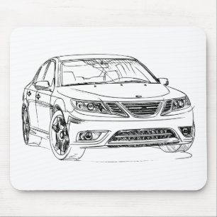Tapis De Souris Saab 9-3 Turbo X 2008